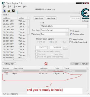 hack cabal cz cheat engine